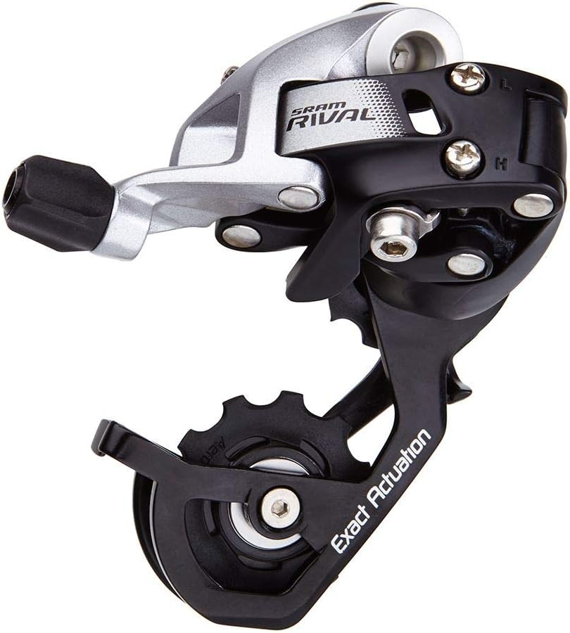 SRAM Rival 22 11-Speed Medium Cage Max 32T Rear Derailleur - Black/Silver