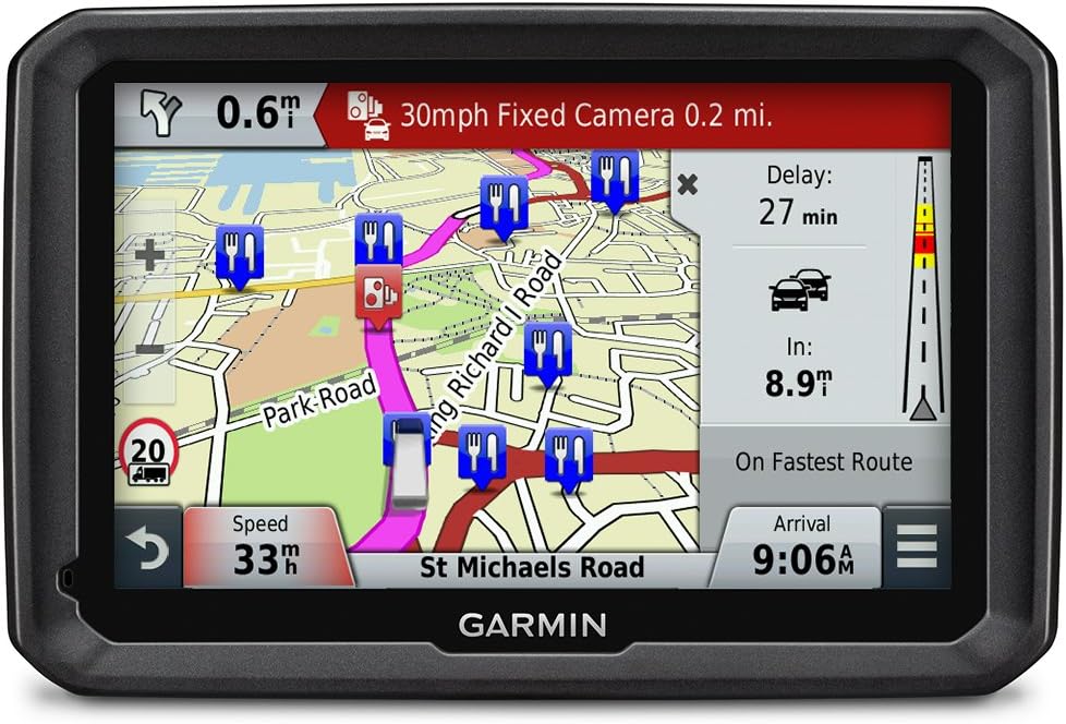 Garmin dezl 570LMT-D 5in HGV Bluetooth Europe Maps Truck Sat Nav - Black