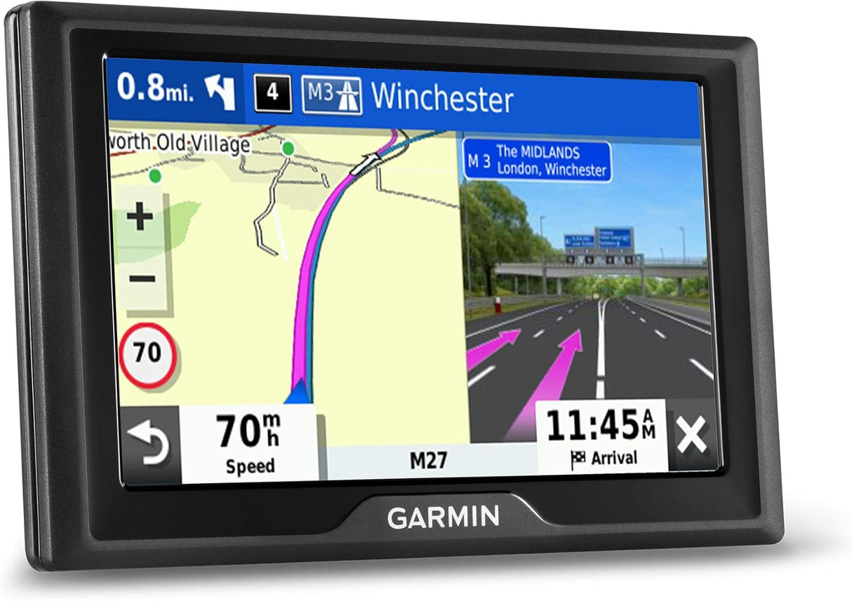Garmin Drive 52 MT-S 5in Sat Nav UK ROI Maps Lifetime Driver Alerts - Black