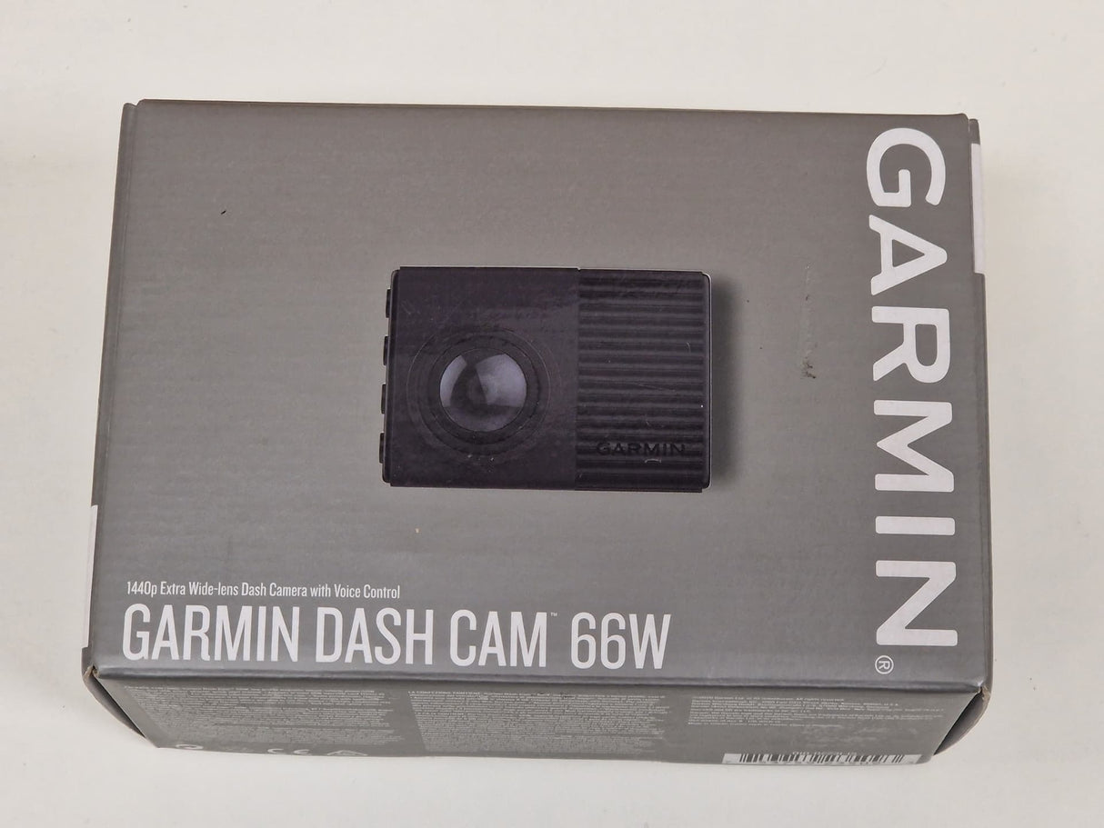 Garmin Dash Cam 66W 1440p Car DVR GPS 180 Wide Angle HDR Voice Control Black