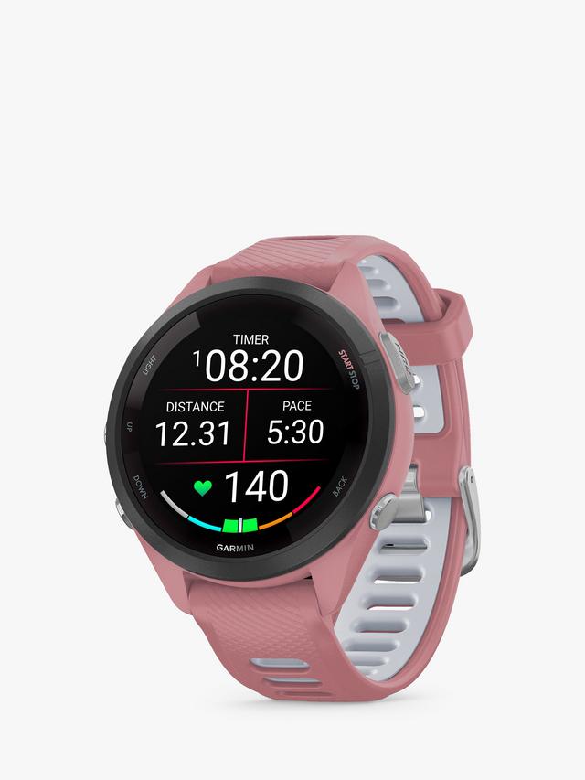 Garmin Forerunner 265S GPS AMOLED Running Smartwatch Heart Rate Pink White