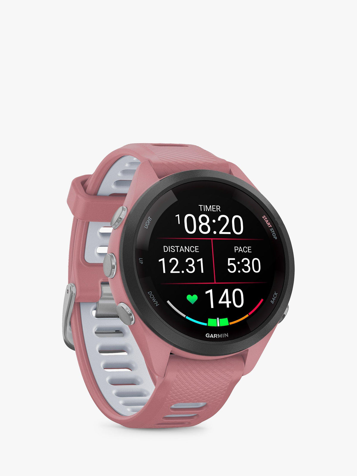 Garmin Forerunner 265S GPS AMOLED Running Smartwatch Heart Rate Pink White