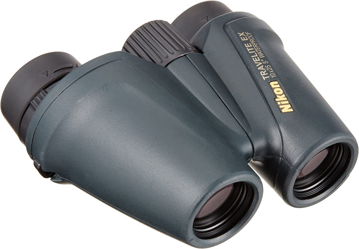 Nikon Travelite EX Waterproof Binoculars 10 x 25 - Black - Kazoop