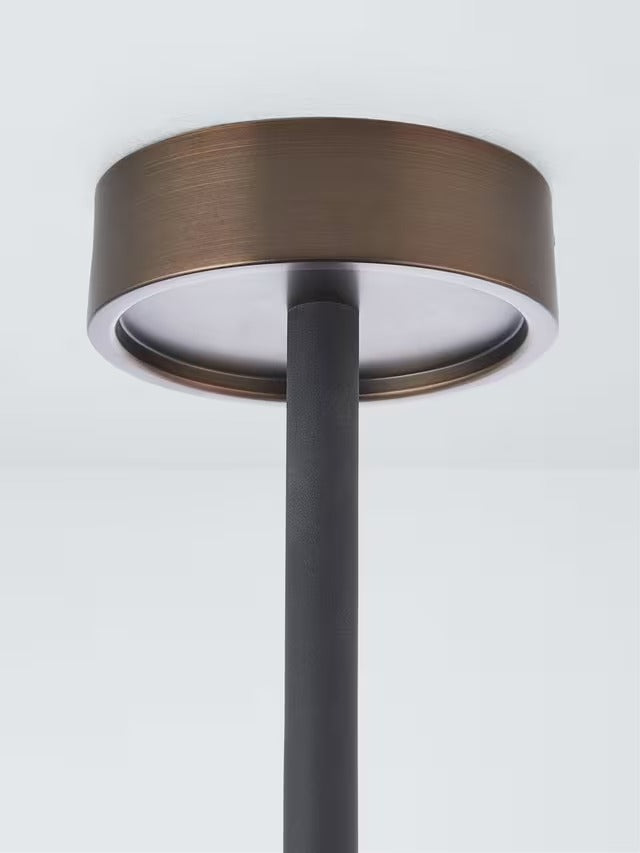 John Lewis Dimmable Cooper 4 Adjustable Spotlight Ceiling Bar - Dark Bronze