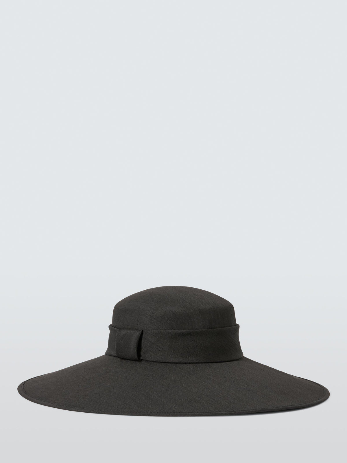 John Lewis Audrey Plain Wide Brim Abaca Band Women's Occasion Hat - Black