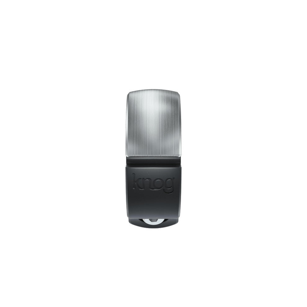 Knog Oi Classic Small Low Profile Bicycle Handlebar Bell 22.2mm - Silver
