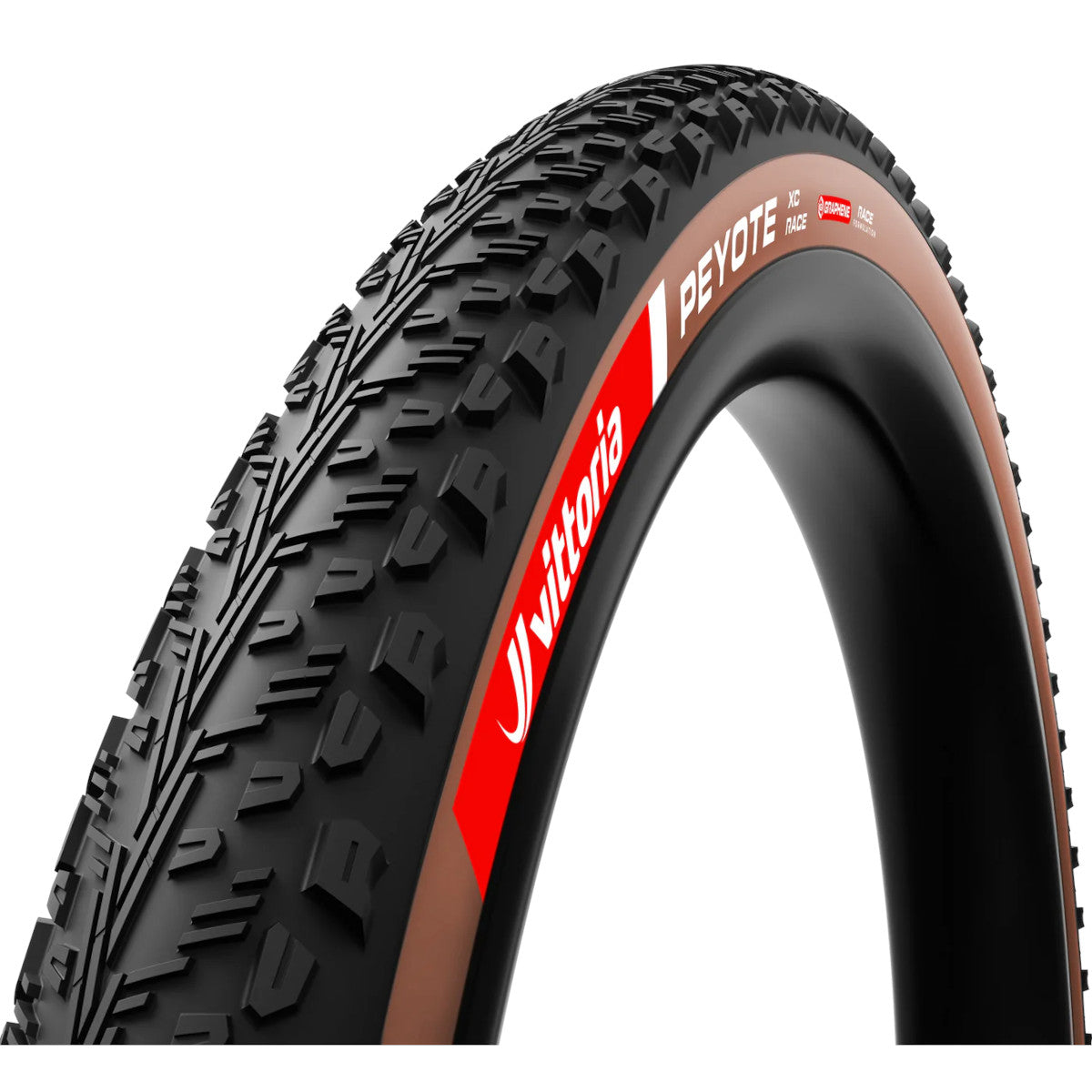 Vittoria Peyote XC Race G2.0 TLR Folding MTB Tyre 29 x 2.4 - Black/Brown