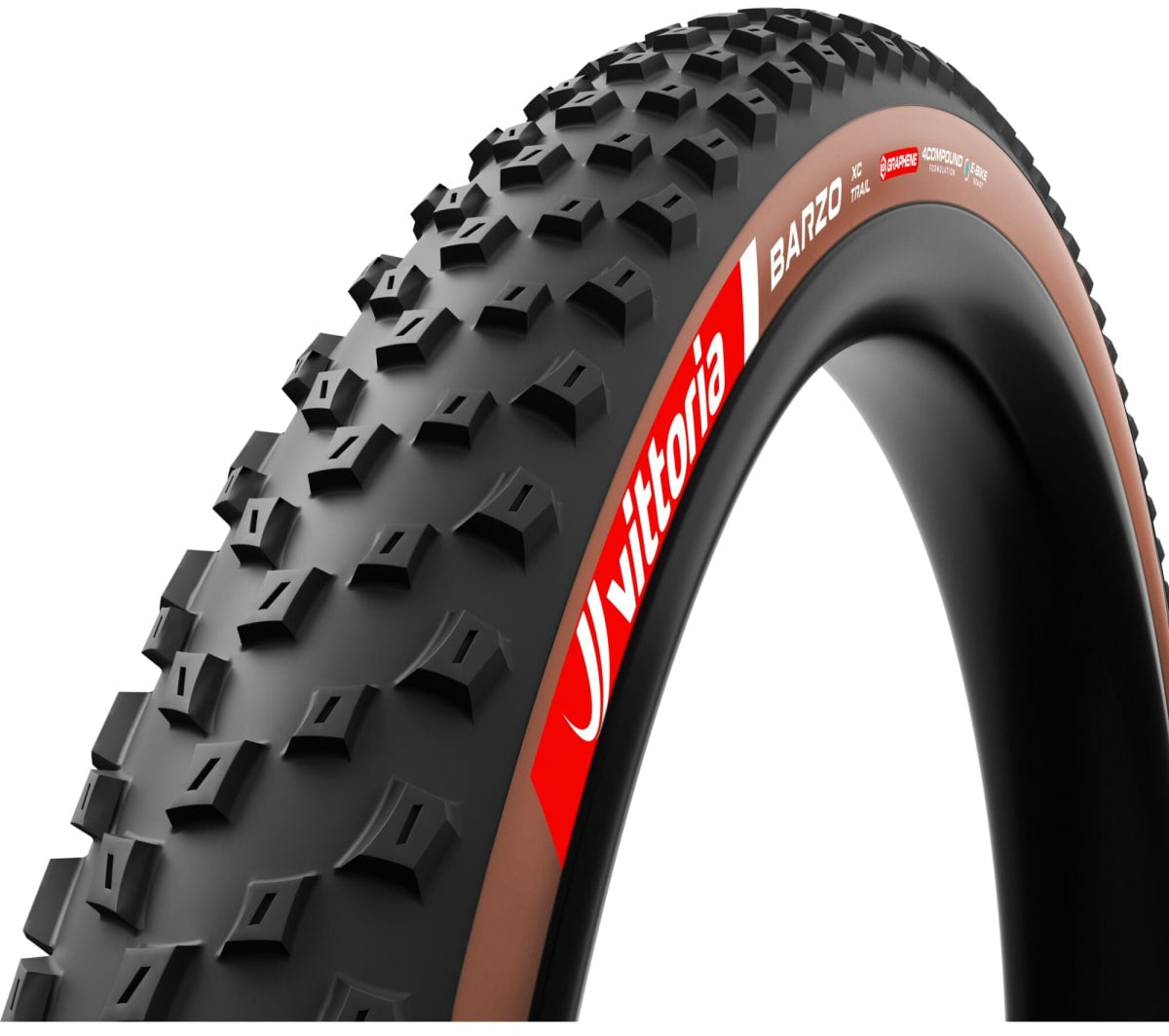 Vittoria Barzo G2.0 XC Trail Tubeless Ready MTB Tyre 29x2.4 - Brown/Black
