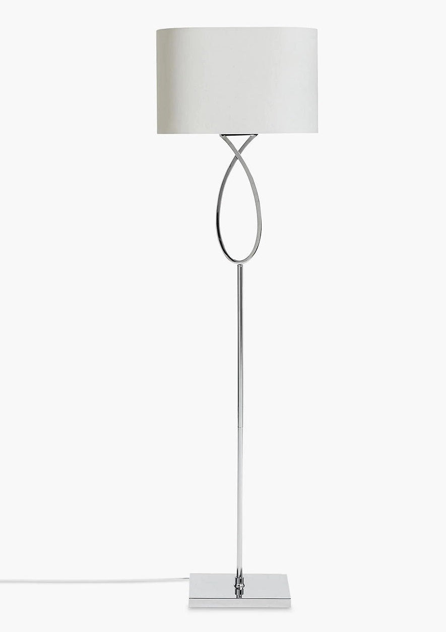 John Lewis & Partners Tom Floor Lamp H150cm - Chrome