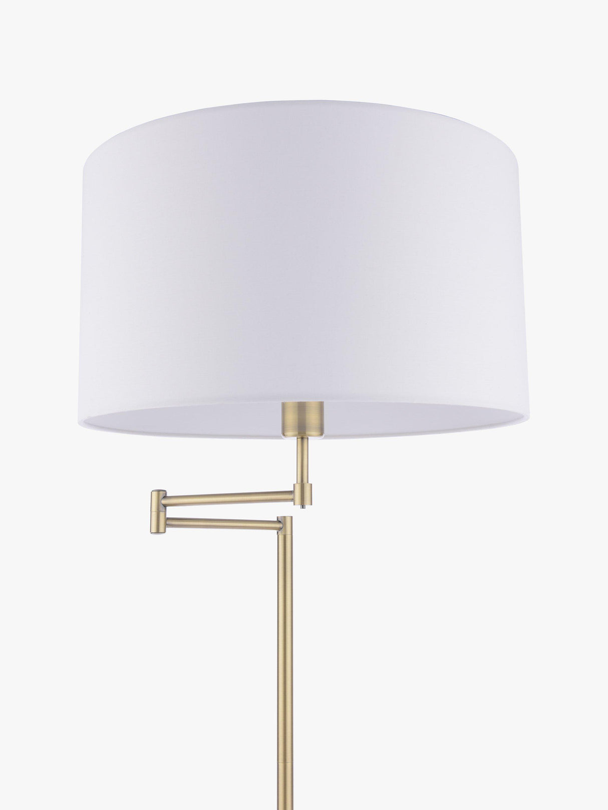 Laura Ashley Marlowe Adjustable Swing Arm Deco Floor Lamp - Antique Brass A