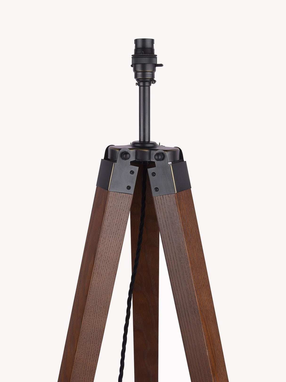 Laura Ashley Burdale Tripod Indoor Floor Lamp (No Shade) - Antique Brass A