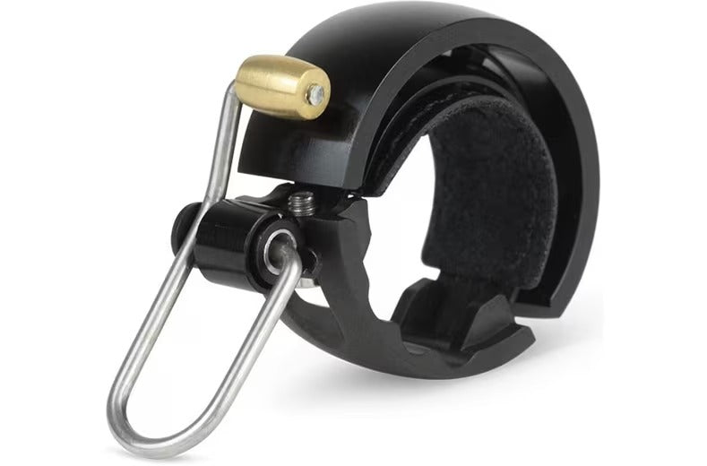 Knog Oi Luxe Bicycle Bell Fits Circular Bar - 15x48x66mm Large - Black