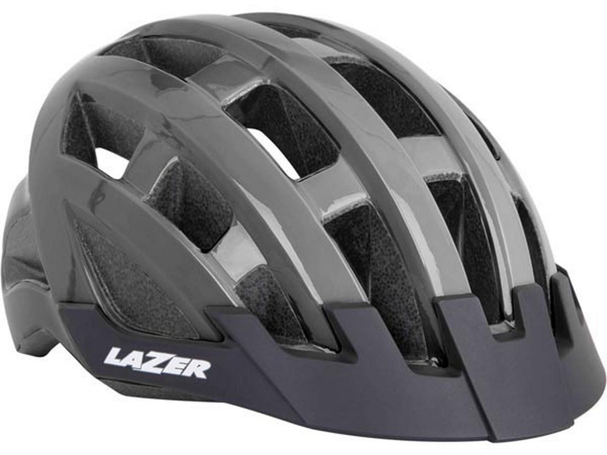 Lazer Compact Lightweight Cycling Helmet - Uni-Adult 54-61cm - Titanium
