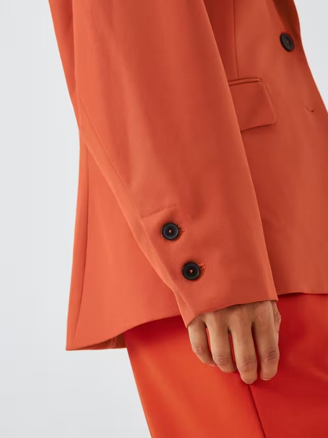 Equipment Women's Acinta Wool Blend Oversized Blazer - Chili Orange - Small