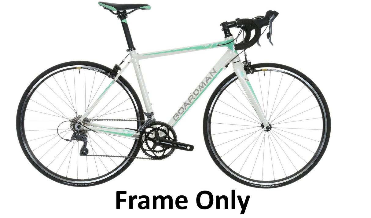 Boardman Sport Womens Aluminium Bike Frame Only - White/Green - 16" Small