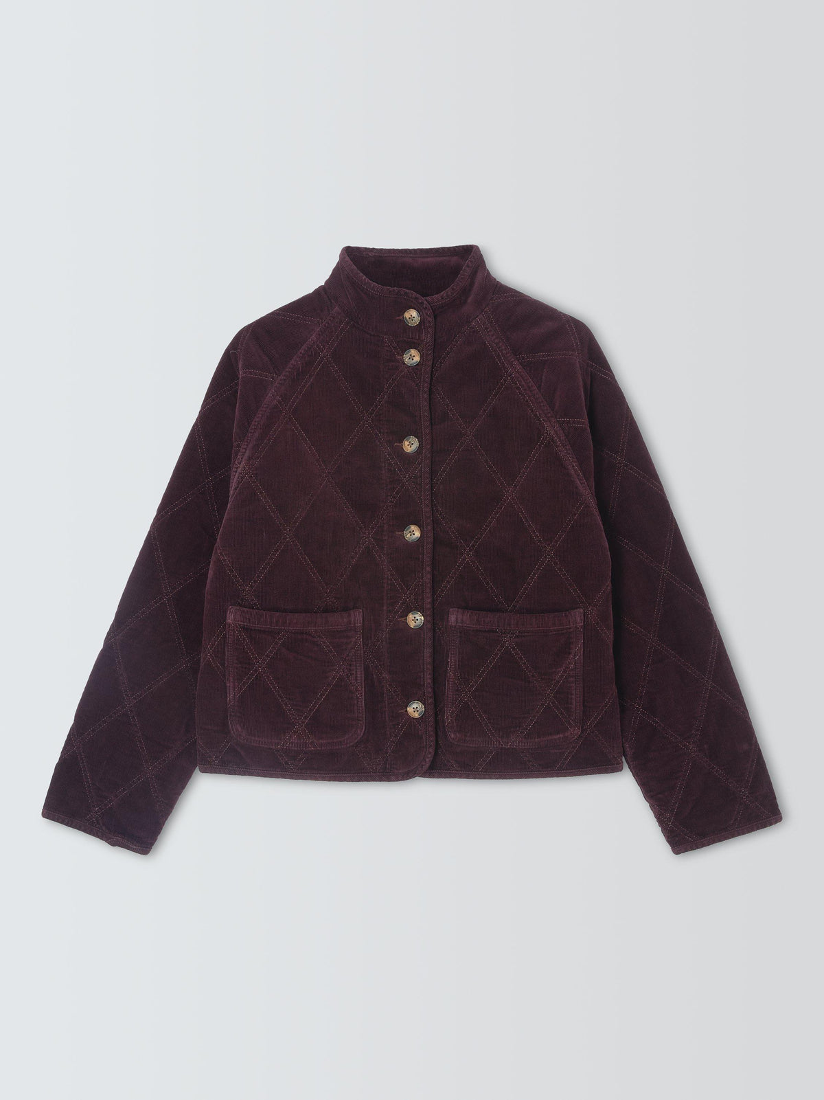 AND/OR Harley Quilted Cotton Blend Corduroy Jacket Size 12 - Dark Burgundy