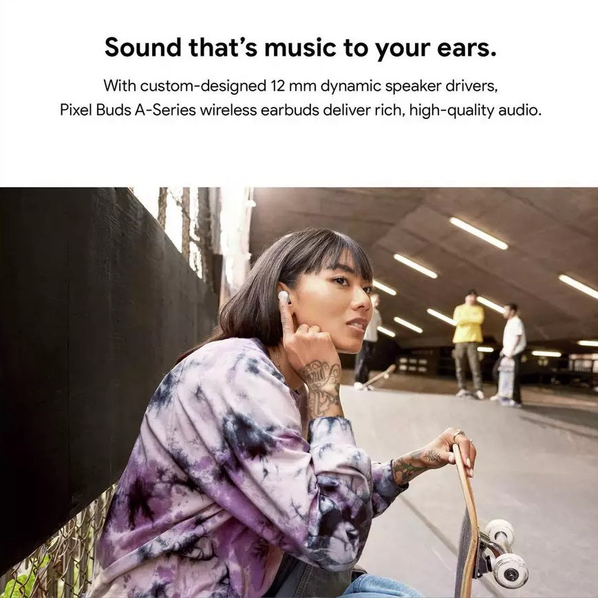 Google Pixel Buds A-Series True Wireless Bluetooth Earbuds - White - Kazoop