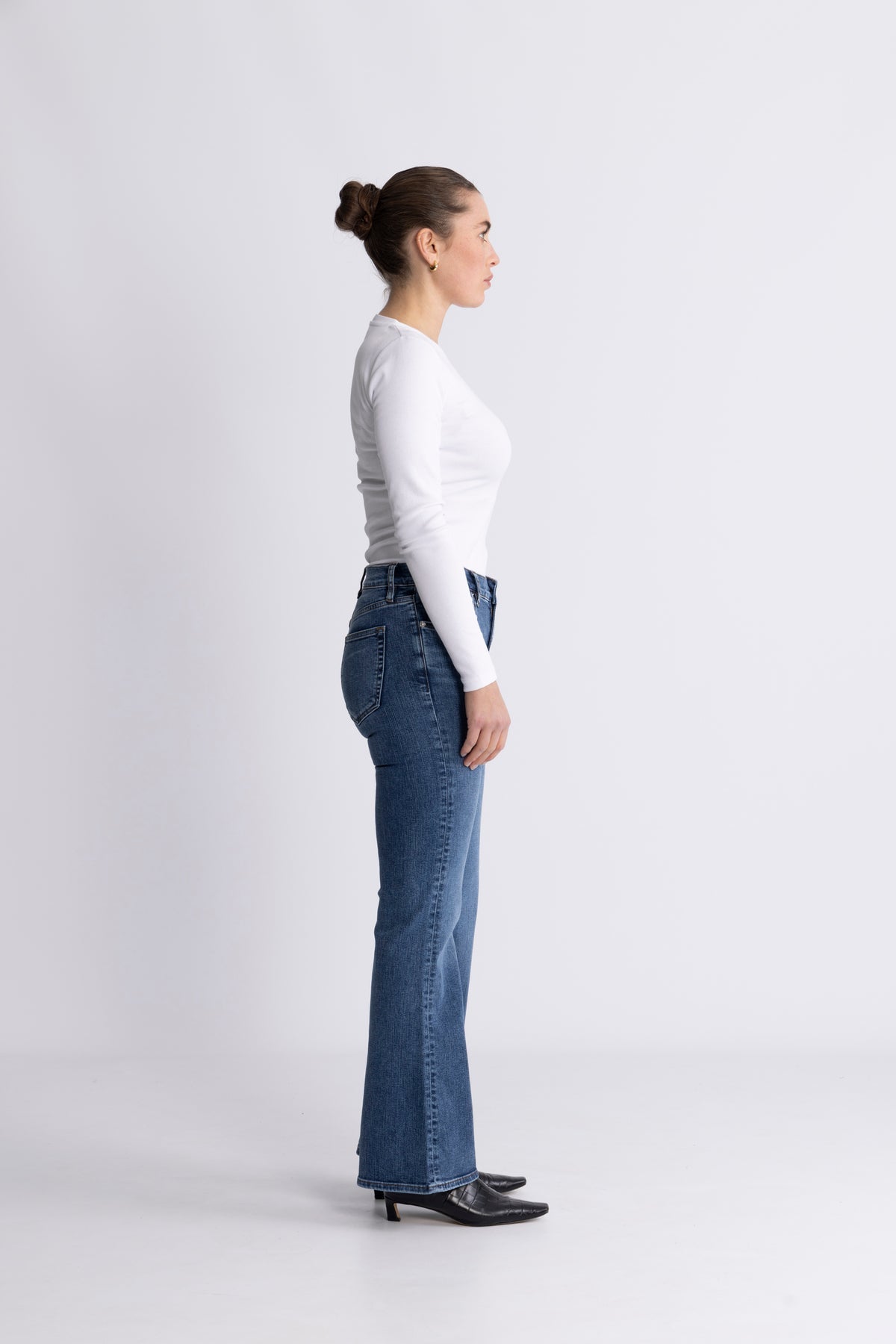 FRAME The Icon Women's High Rise Super Stretch Jeans - Dark Blue - Size 28