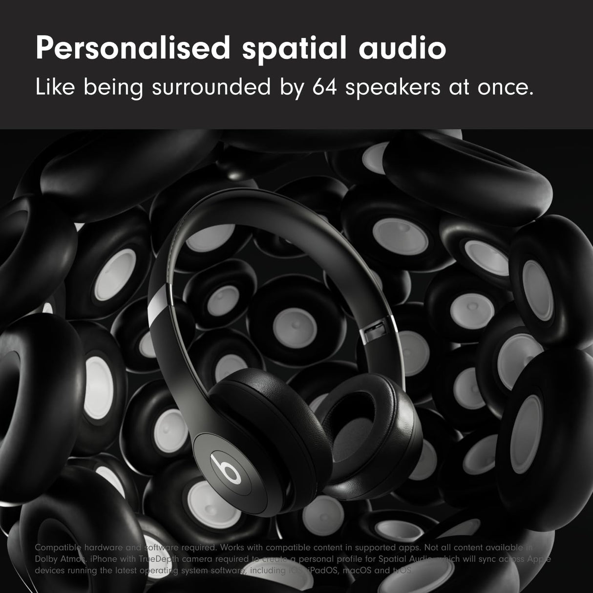 Beats Solo 4 On-Ear True Wireless Bluetooth Headphones - Matte Black