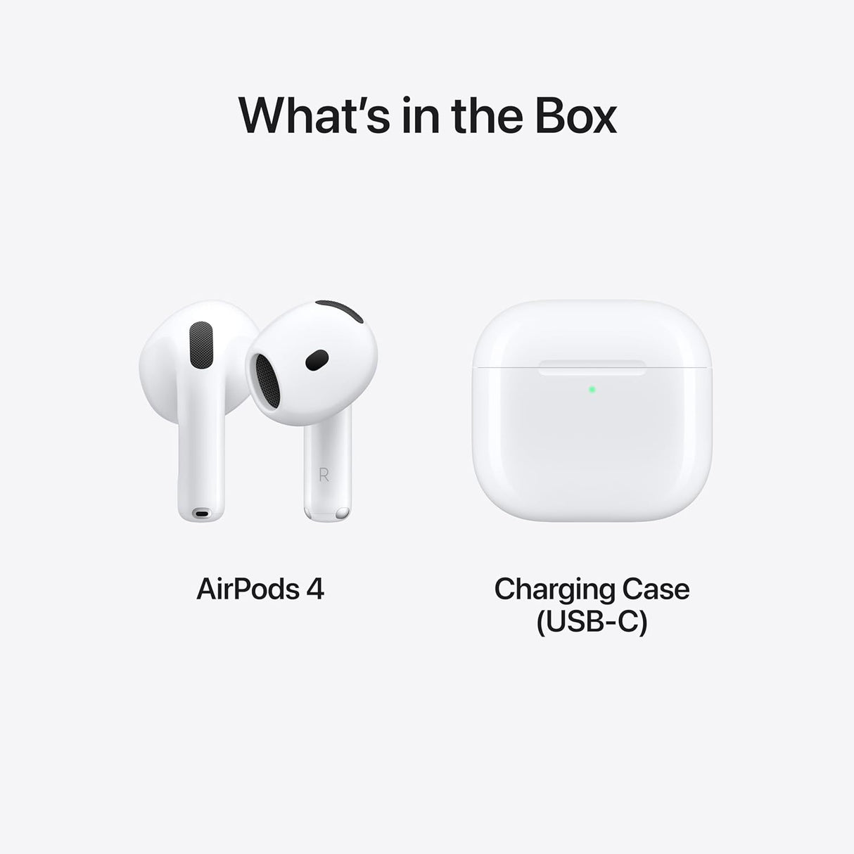 Apple AirPods 4 In-Ear Wireless Bluetooth Earbuds with Charging Case - White - Kazoop