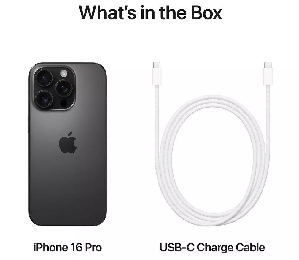 Apple iPhone 16 Pro 5G Smartphone 128GB Unlocked SIM-Free - Black Titanium - Kazoop