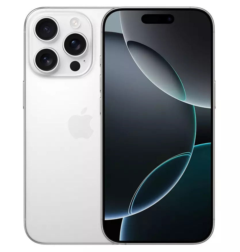 Apple iPhone 16 Pro 5G Smartphone 128GB Unlocked SIM-Free - White Titanium - Kazoop