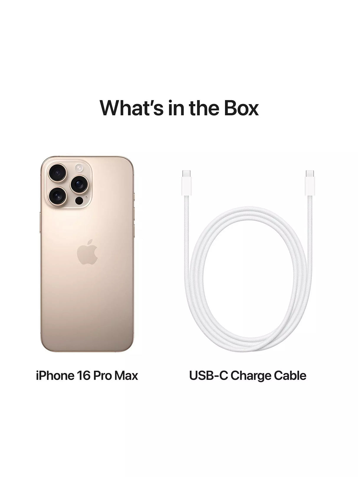 Apple iPhone 16 Pro Max 256GB 5G SIM-Free 6.9" Smartphone - Desert Titanium