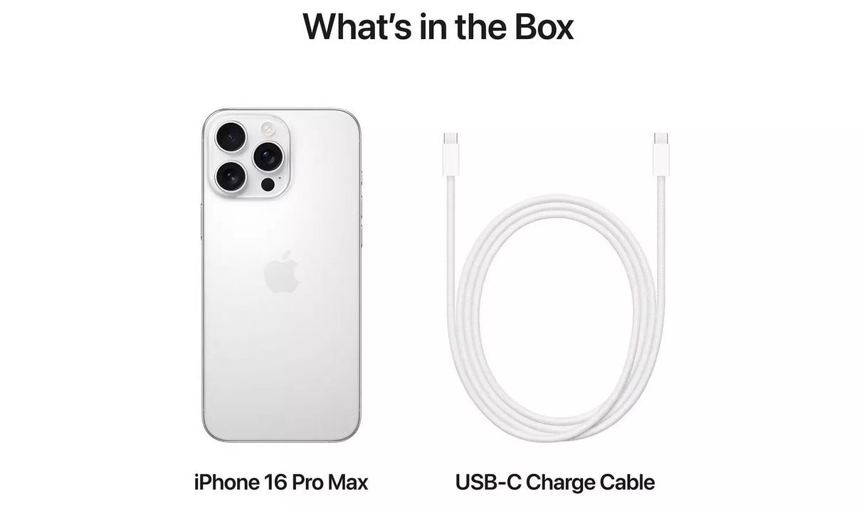 Apple MYX13QN/A iPhone 16 Pro Max 5G 512GB Unlocked SIMFree SmartPhone White