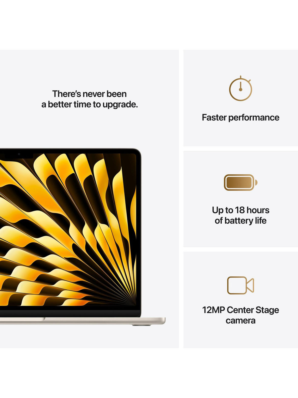Apple MW0Y3B/A MacBook Air 2025 M4 16GB RAM 256GB 13.6'' Laptop - Starlight