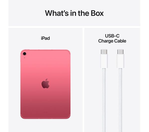 Apple iPad 11" 512GB 2025 5G Wi-FI + Cellular A16 Chip iPadOS Tablet - Pink