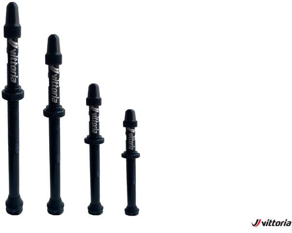 Vittoria Multiway Alloy 80mm Bike Pair Cycling Tubeless Presta Valve - Black