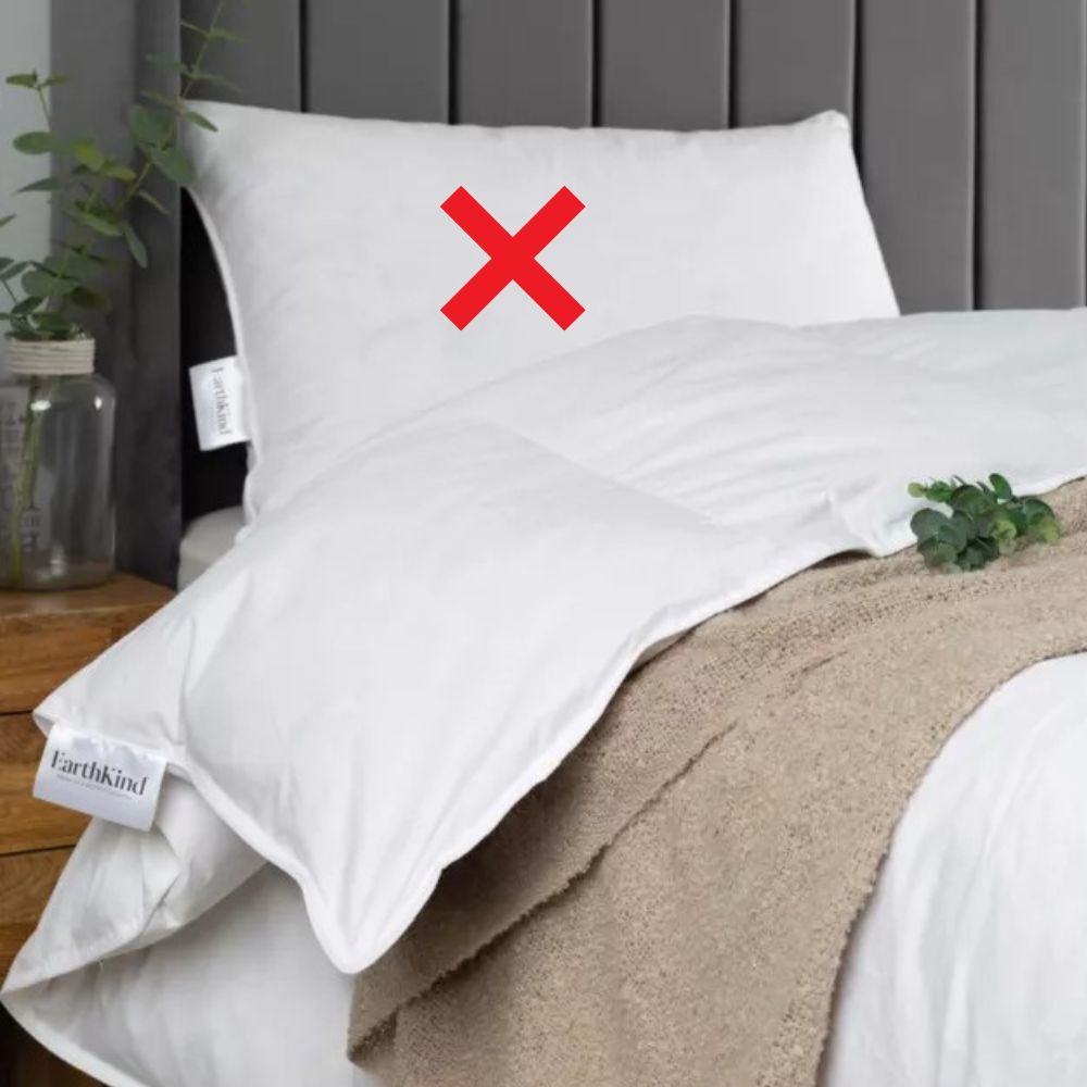 EarthKind Reclaimed Natural Down Duvet 10.5 Tog King 100% Cotton - White