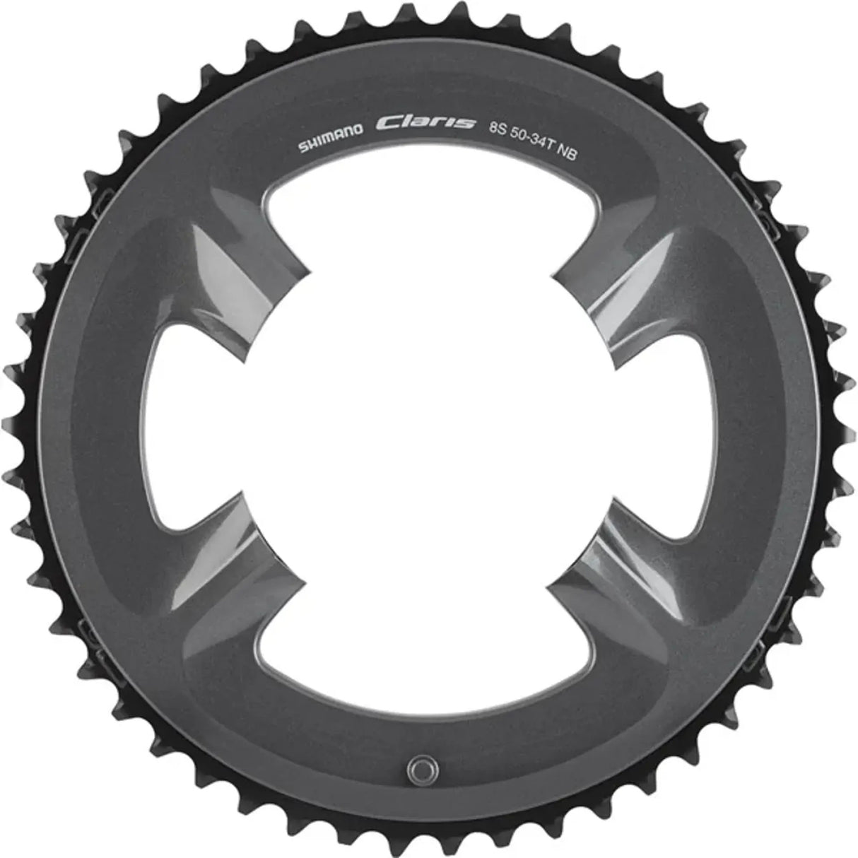 Shimano FC-R2000 50T-NB 2x8-Speed Drivetrains Bicycle Chainring - Black A