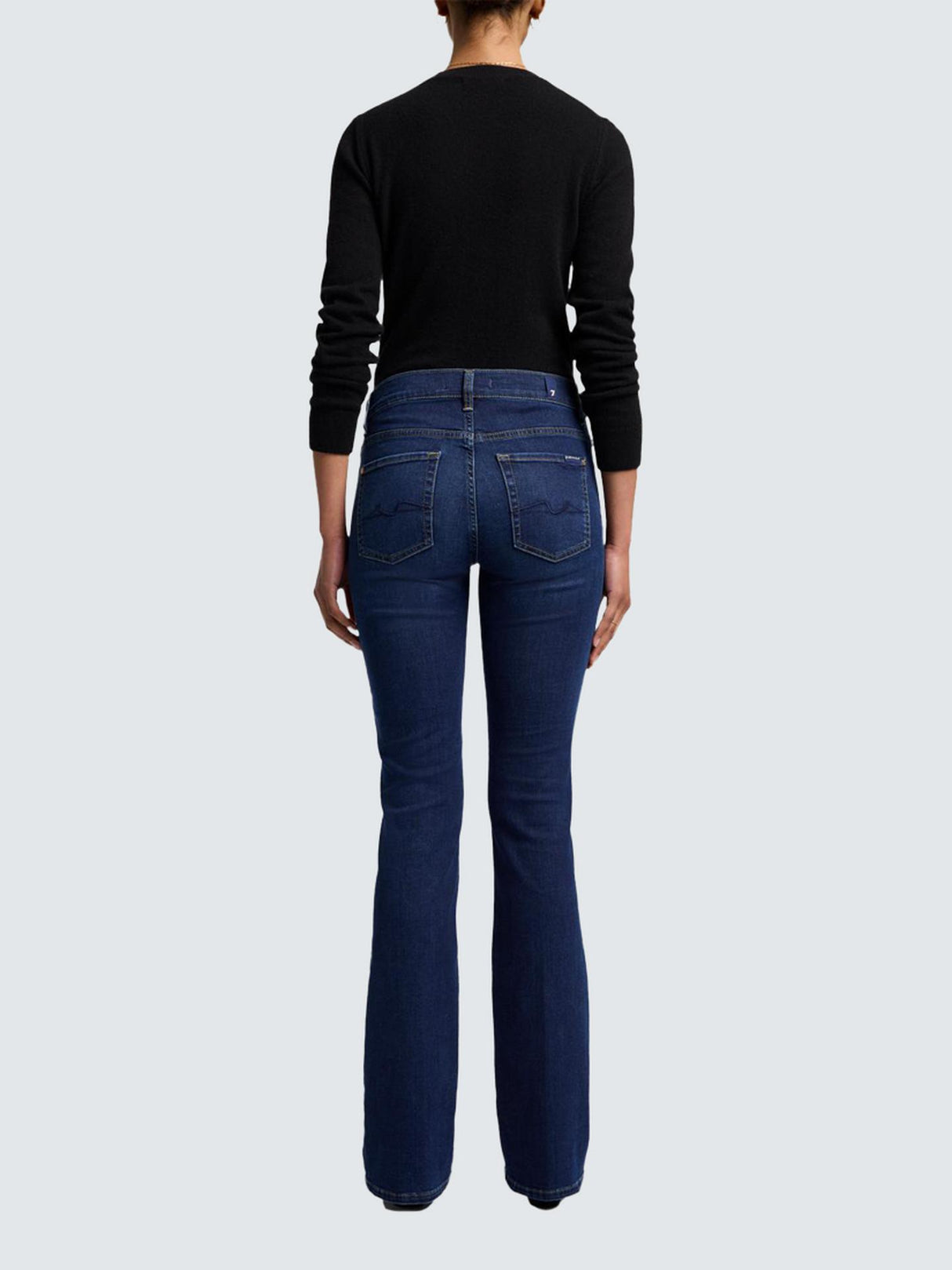 7 For All Mankind Womens Bootcut B(Air) Denim Jeans Rinsed Indigo Size 29