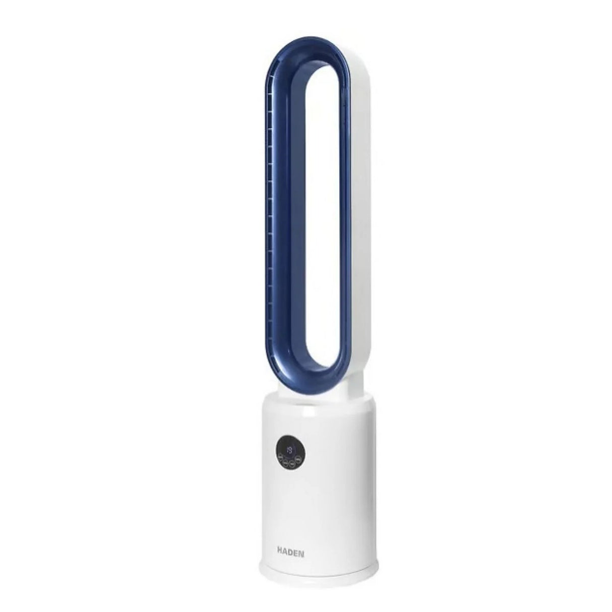Haden 215024 Efficient 50W Modern Cooling Bladeless Tower Fan - White/Blue