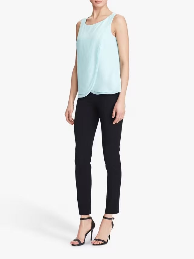 Ralph Lauren Women's Twill Mid Rise Skinny Fit Trousers - Black - UK 10