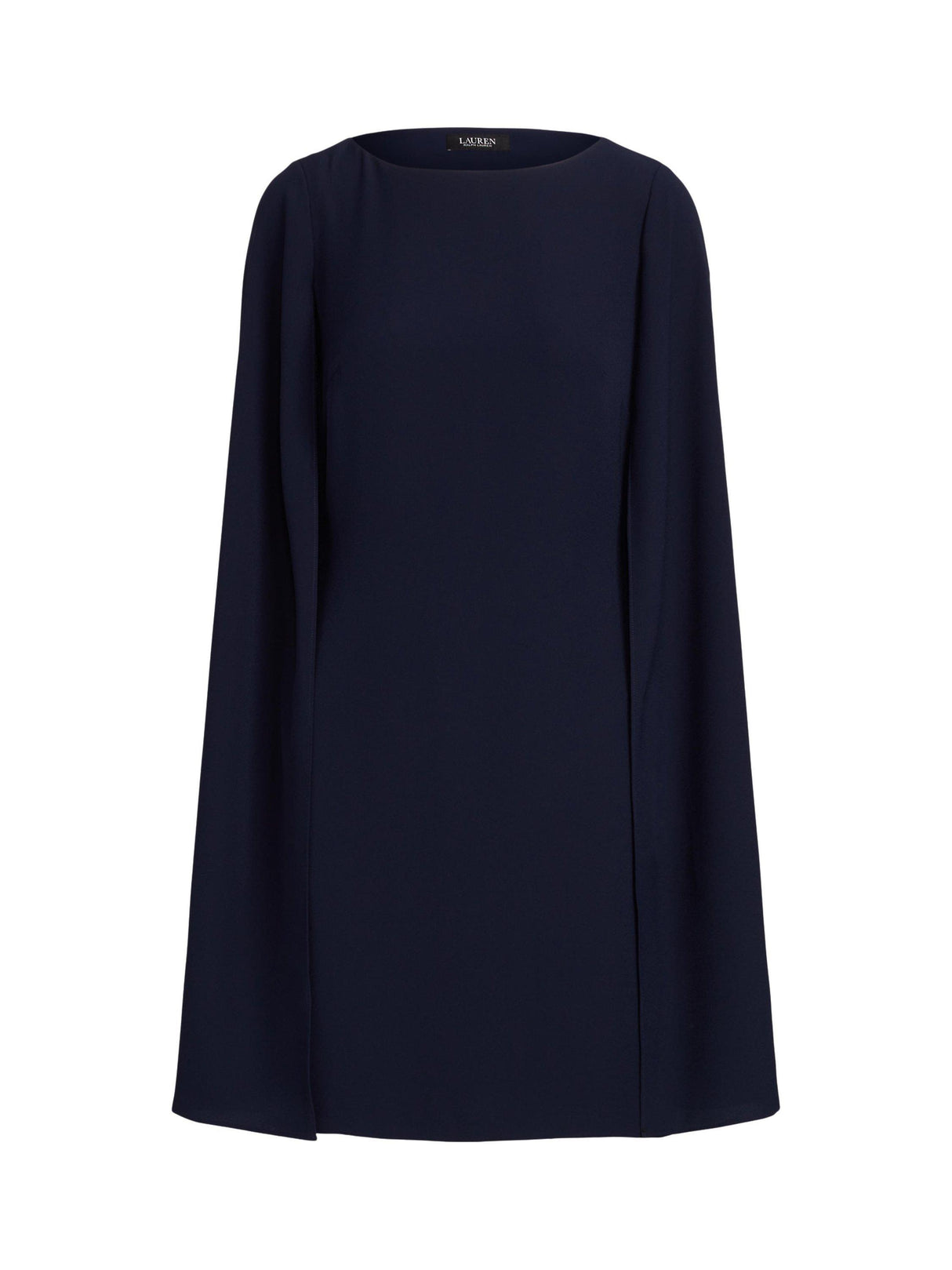 Ralph Lauren Petra Cape Georgette Cocktail Mini Dress - Lighthouse Navy UK 6
