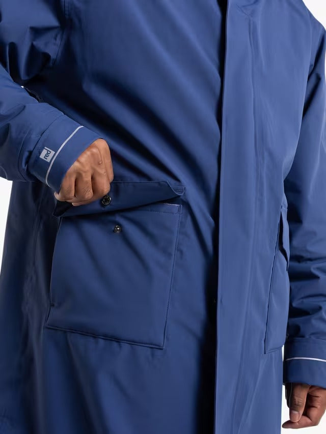 Red Unisex EVO Pro Slimline Waterproof Changing Robe Jacket - Blue - Small