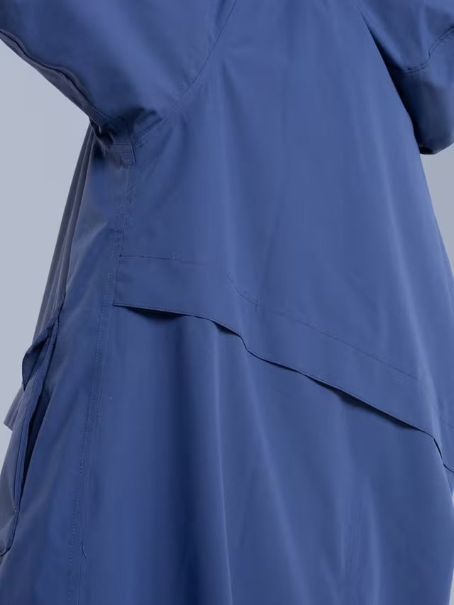 Red Unisex EVO Pro Slimline Waterproof Changing Robe Jacket - Blue - Small