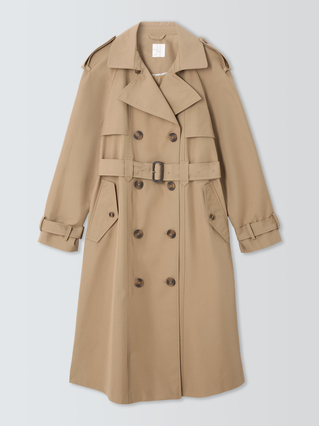 John Lewis Women's Water Repellent Belted Trench Coat - Natural - UK 20