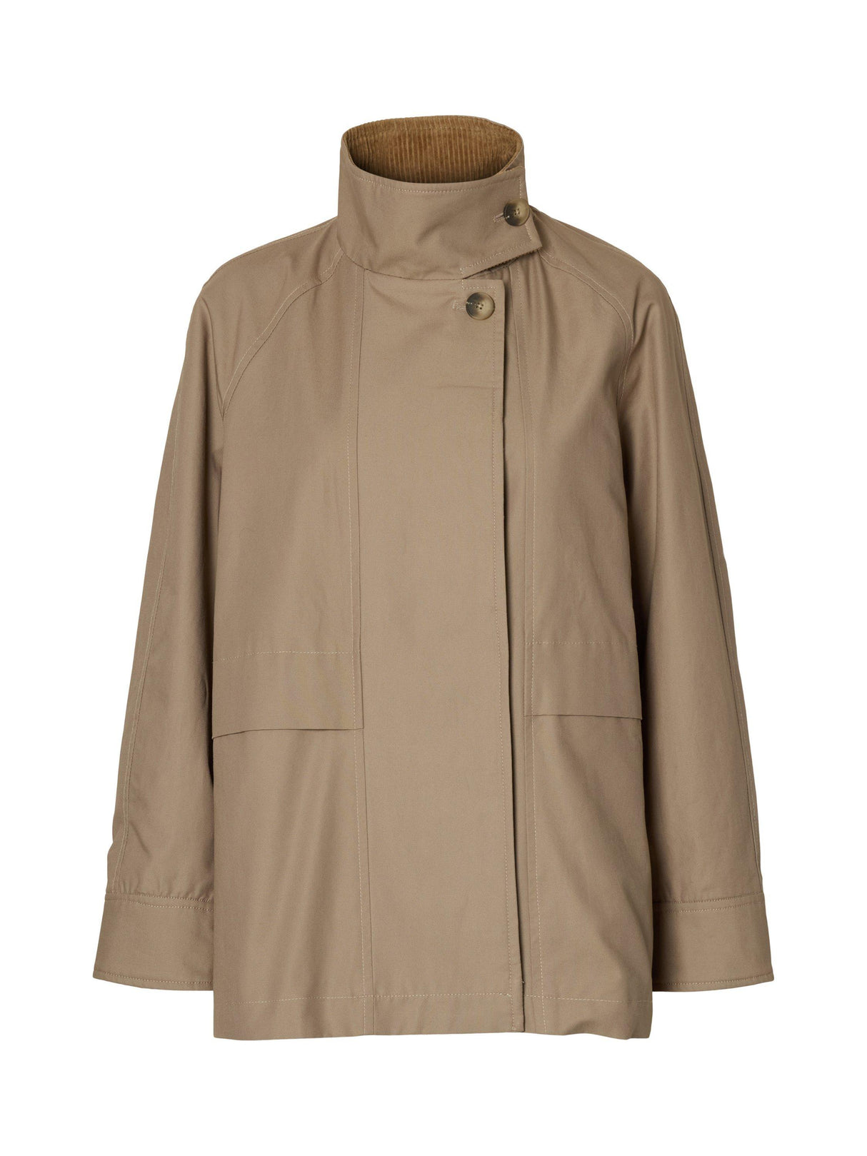 Selected Kylie Oversized Cotton Seasonal Workwear Jacket Weathered Teak - 38