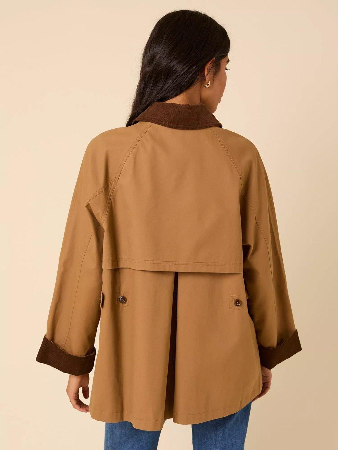 Nobody's Child Freddie Regular Lined Collared Barn Coat - Brown - Medium