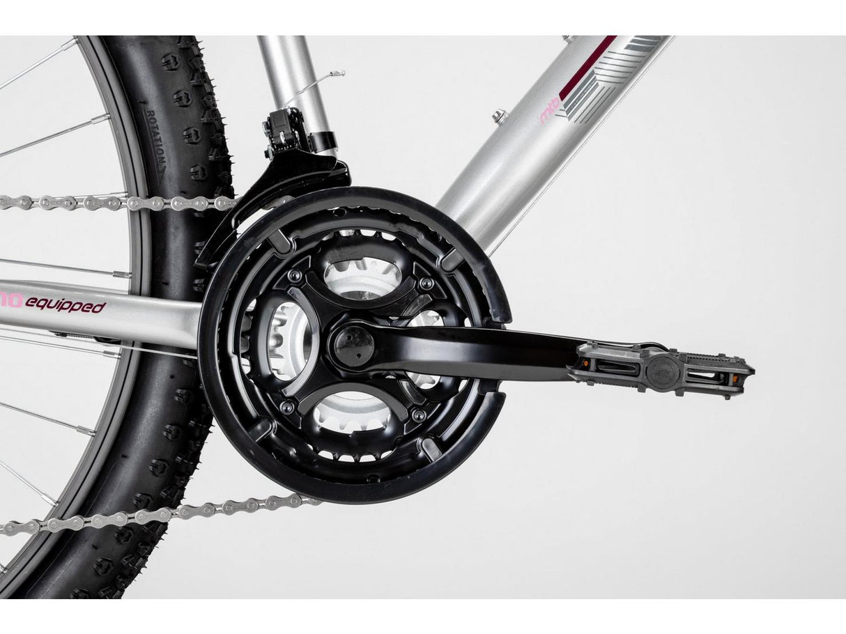 Apollo Twilight Women's 18-Speed Hardtail Mountain Bike Large (20") - Silver