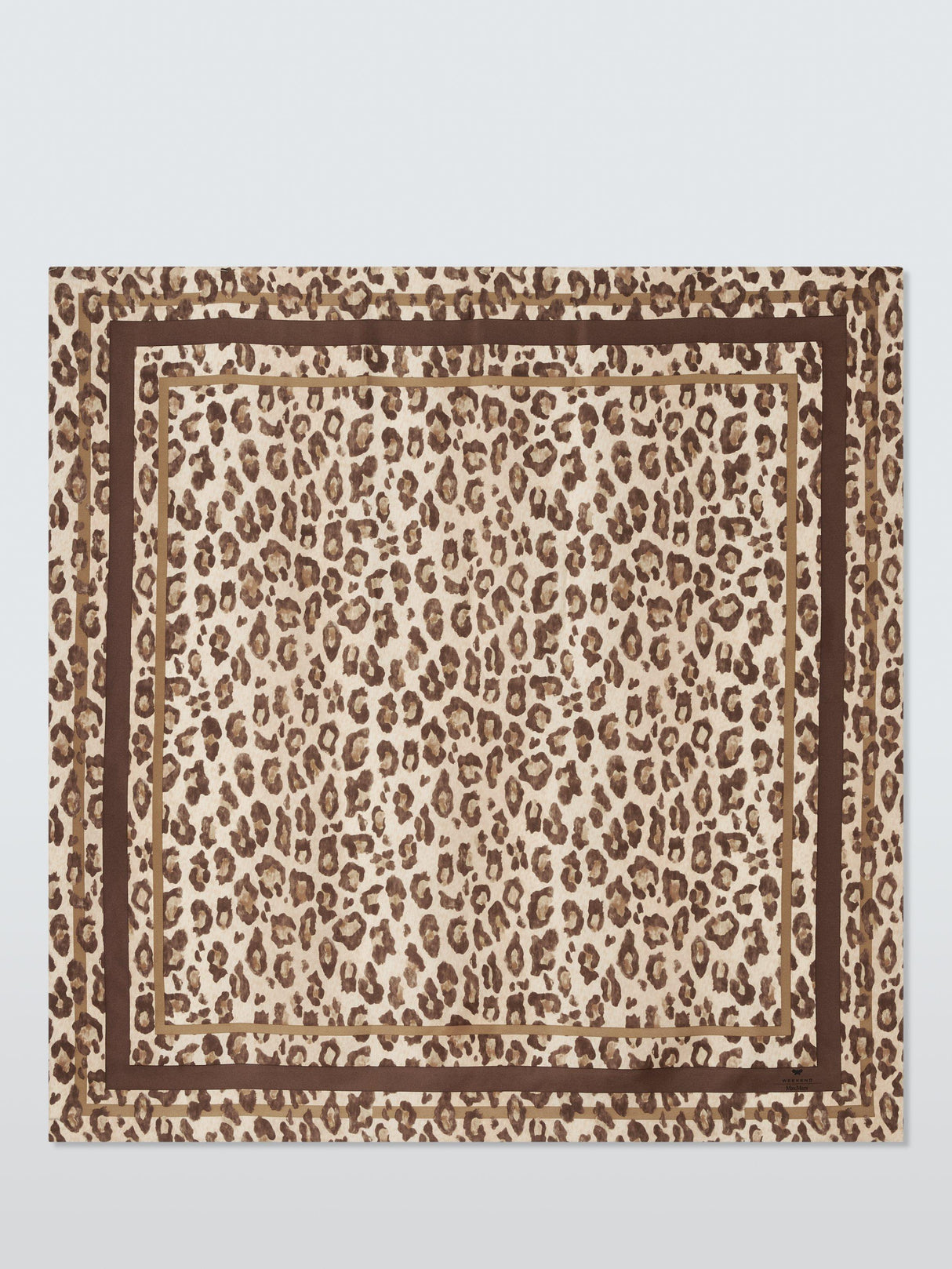 Weekend MaxMara Onesto Women's Leopard Print Pure Silk Scarf - Brown/Multi