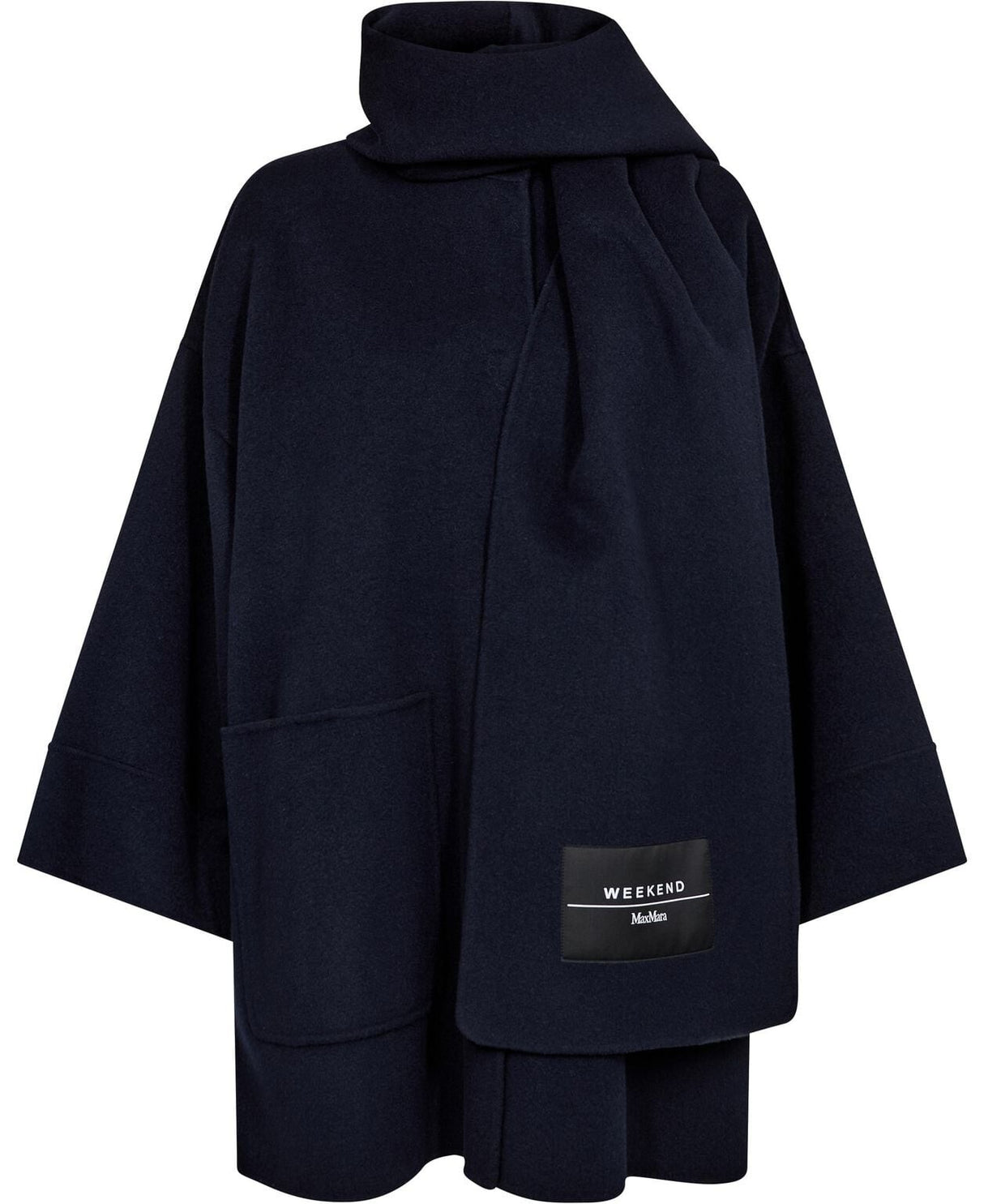 Weekend MaxMara Women's Fulcro Wool Mix Casual Short Coat - Navy - UK 8