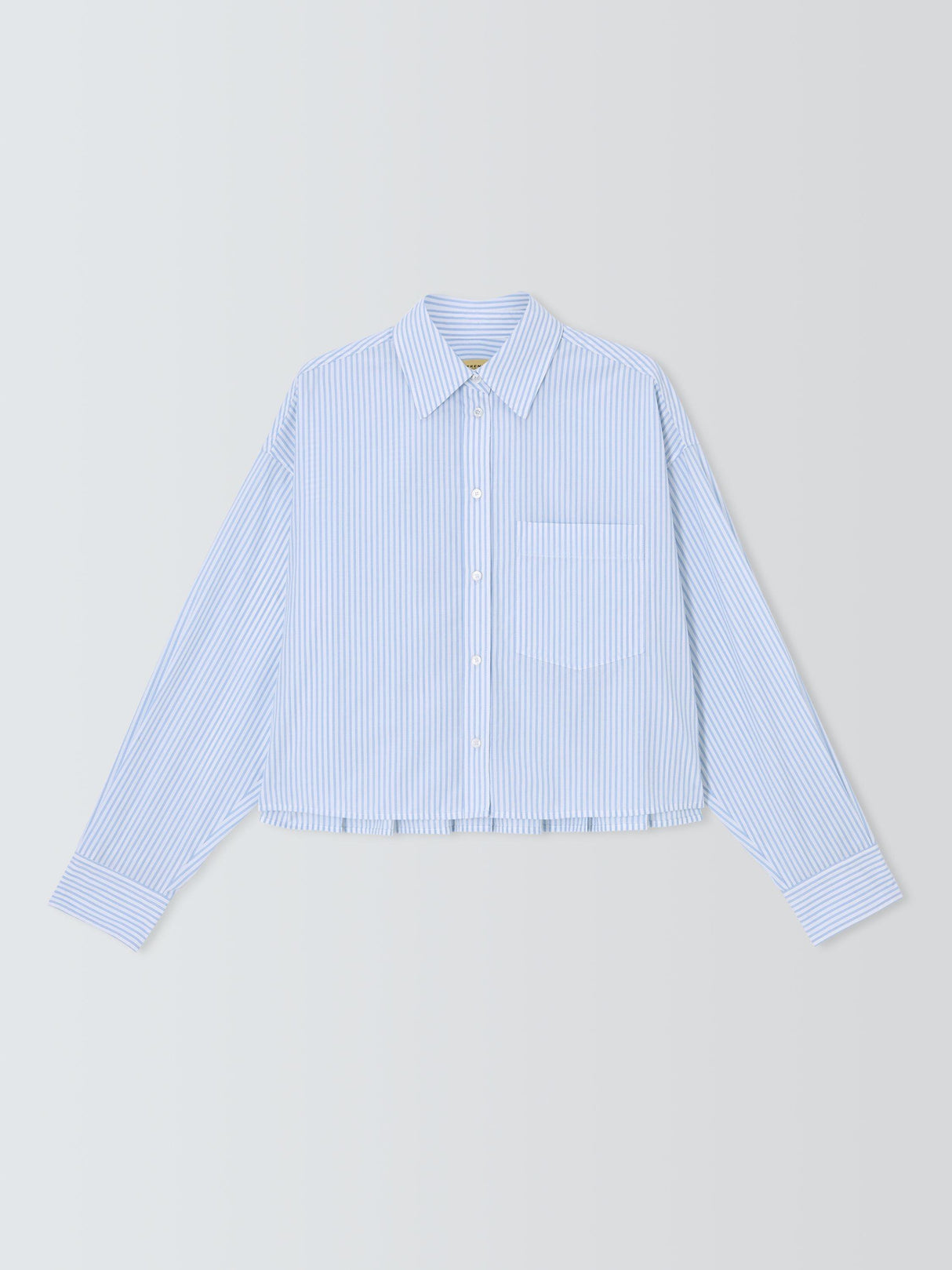 Weekend MaxMara Women's Eden Cotton Stripe Short Shirt - Light Blue - UK 10
