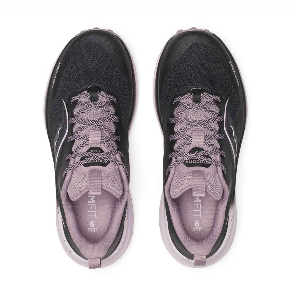 Saucony Xodus Ultra 3 Women's Trail Running Trainer Shoes UK 8 - Black/Quail