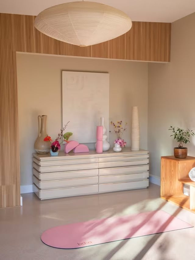 Bala The Play Pilates Yoga Waterproof Non-Slip Fitness Workout Mat - Blush