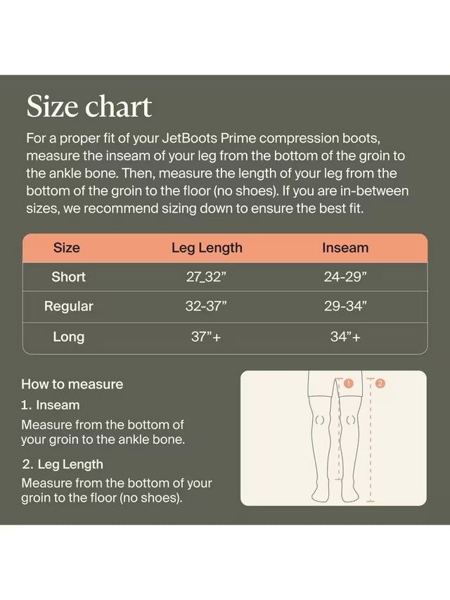 Therabody JetBoots Prime Portable Sports Recovery Compression Boots - Small