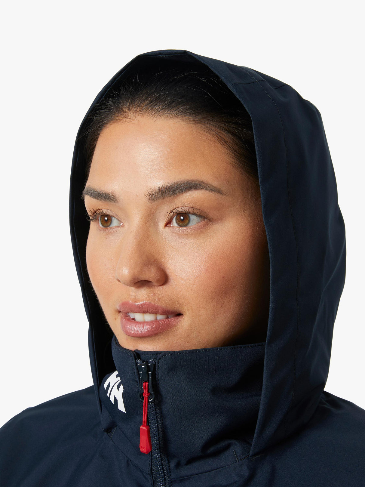 NEW Helly Hansen Women's Crew Hooded Mid-Layer Hooded Sailing Jacket - Navy- S
